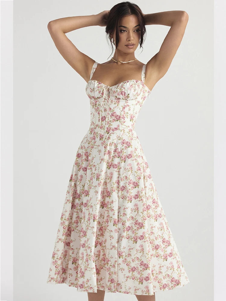 The Flora Corset Midi