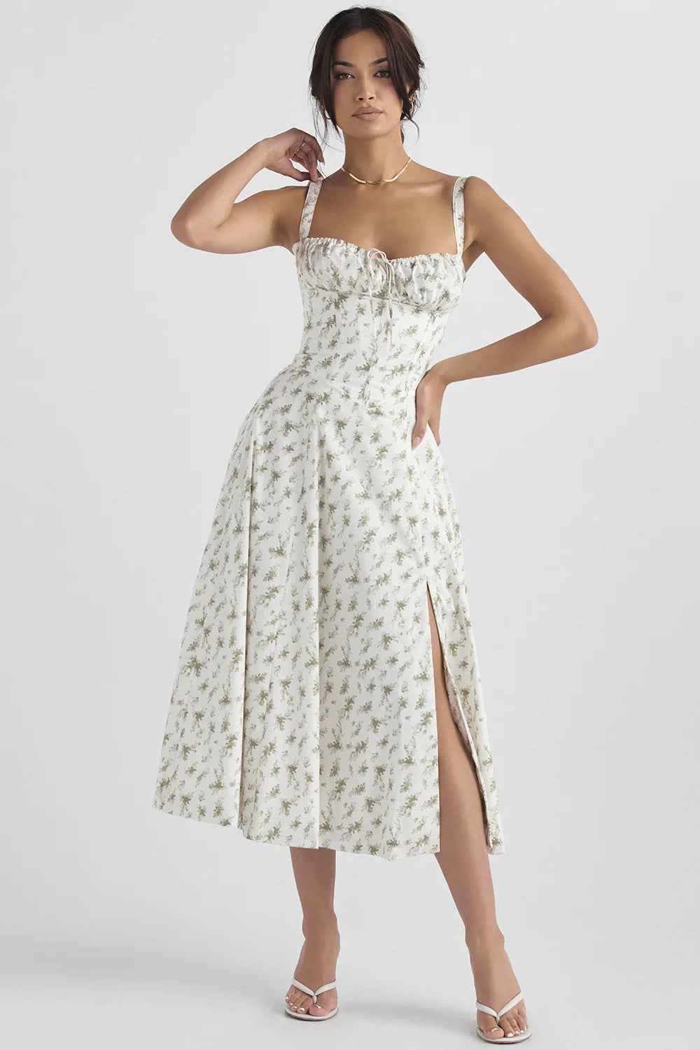 The Flora Corset Midi