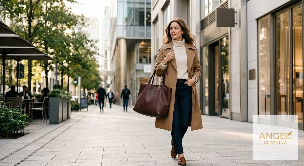 Pebbled Leather Tote Bag view 5