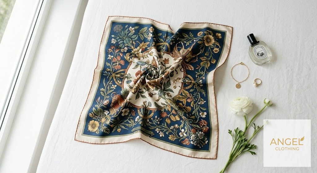 Silk Twill Scarf view 6