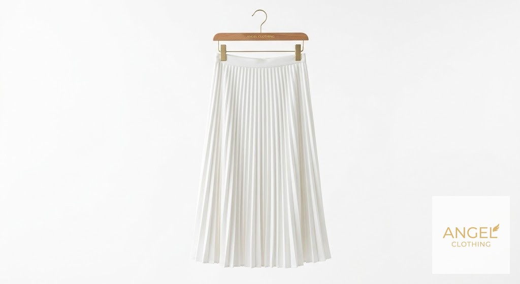 Pleated Midi Skirt