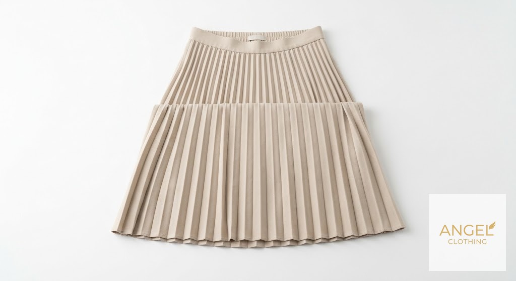 Pleated Midi Skirt view 3