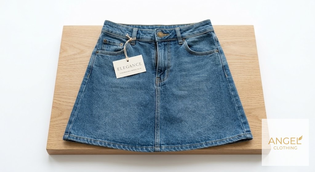 A-Line Denim Skirt view 3