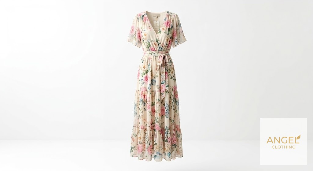 Floral Chiffon Maxi Dress
