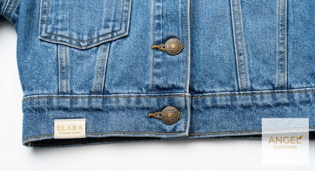 Cropped Denim Jacket view 4