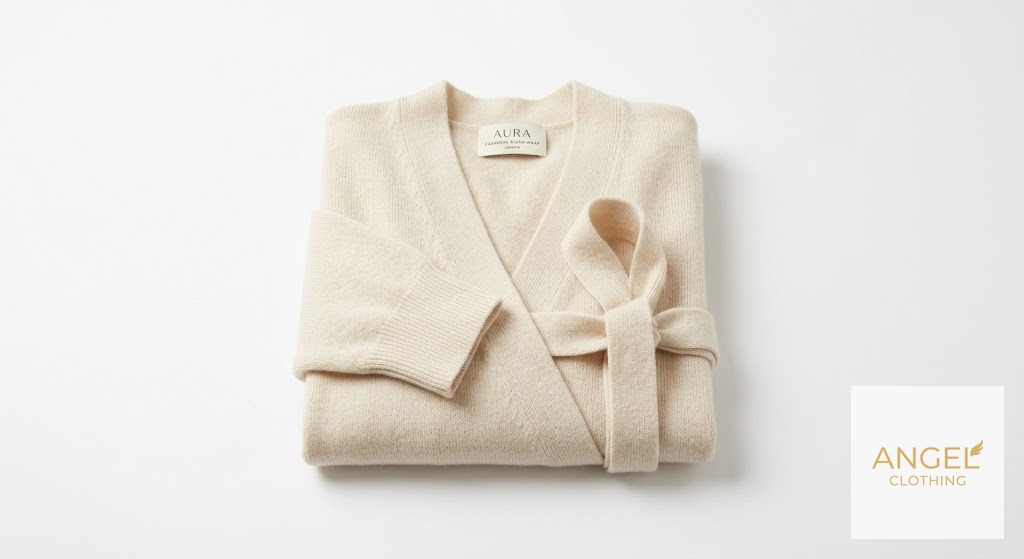 Cashmere-Blend Wrap Cardigan view 3