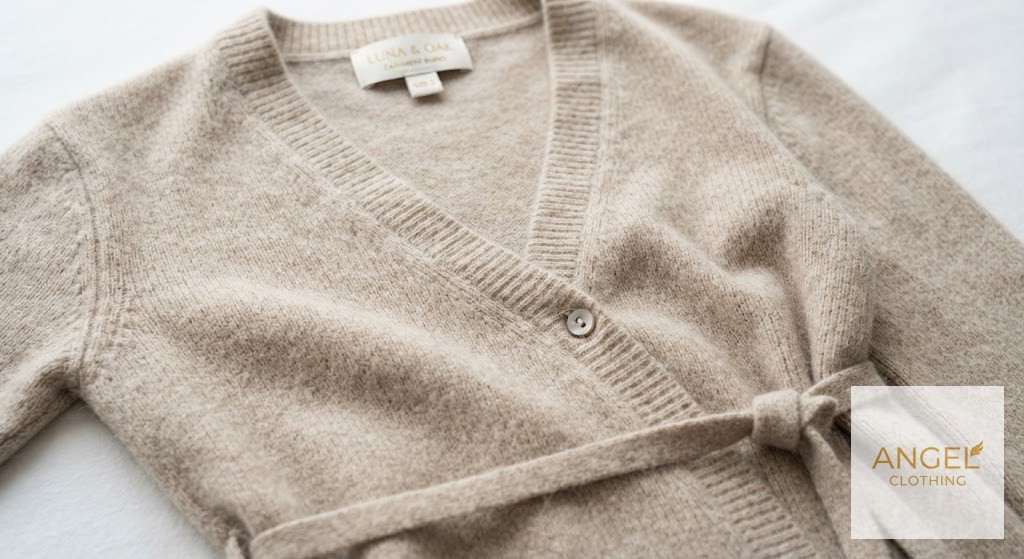 Cashmere-Blend Wrap Cardigan view 4
