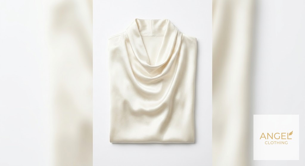Silk Cowl-Neck Blouse view 3