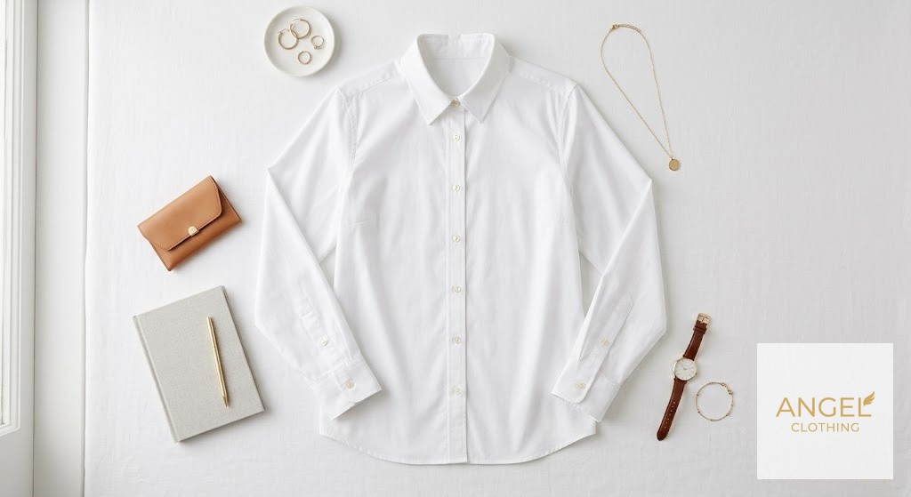 Button-Front Poplin Shirt view 6